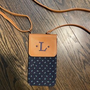 "L" Monogrammed Cross-Body Bag